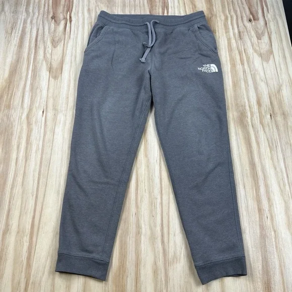 The North Face Men's XL Gray Tapered Sweatpants Joggers Fleece Casual