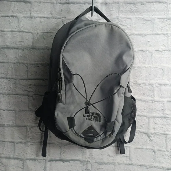 The North Face Groundwork Backpack Gray Black FlexVent Hiking Commuter Bag s10