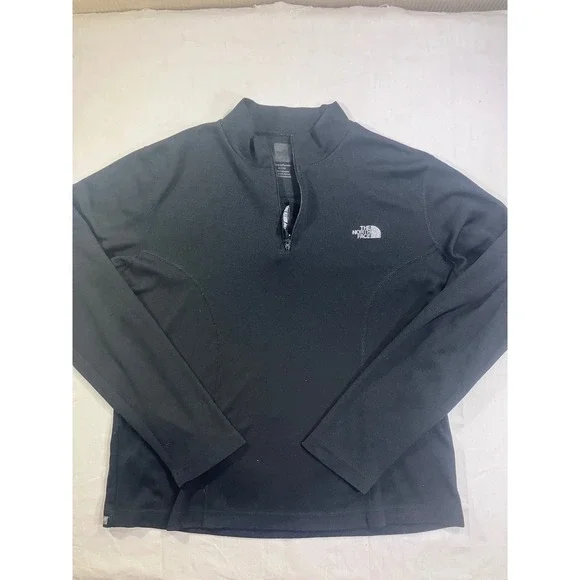 The North Face Mens XL/TG Black‎ VaporWick 1/4 Zip Pullover Mock Neck Shirt