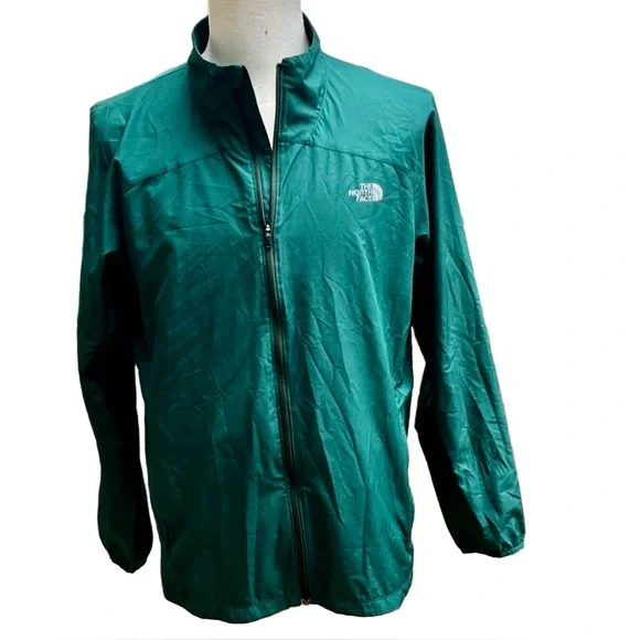 NORTH FACE Men’s FlashDry Windbreaker Jacket in Dark Green Style NF0A3F2P Size L