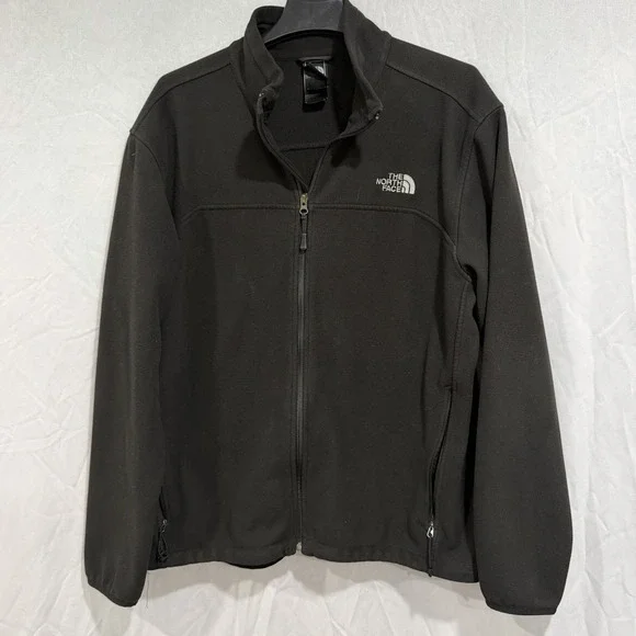 The North Face Jacket Mens XL Black Apex Bionic Softshell Windwall Fleece Lined