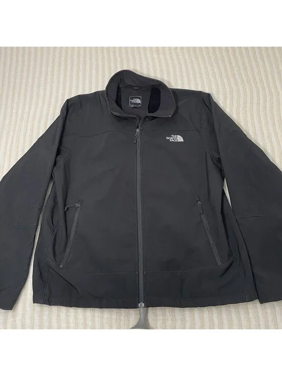 The North Face Mens Soft Shell Jacket Size XL Black *Read