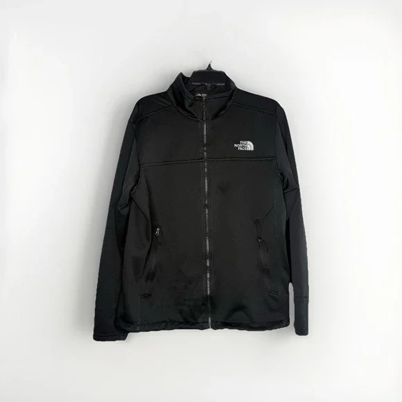 Men's M The North Face Apex Canyonwall Jacket Black Windwall SoftShell Full-Zip