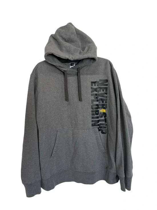 The North Face Sweatshirt Mens XLarge Gray Never Stop Exploring Hoodie Pullover