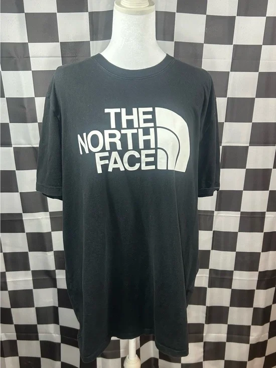 The North Face Black Crewneck T-Shirt with White Logo