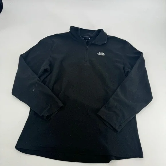 The North Face Mens XL‎ Black 1/4 Zip Pullover Fleece Sweater