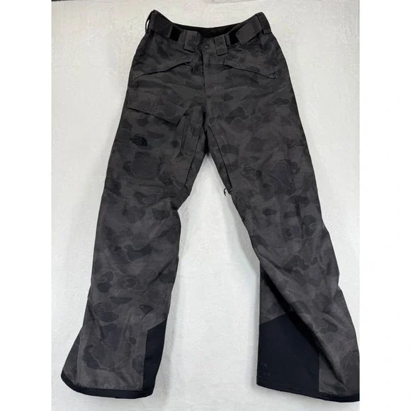 The North Face DryVent Snowboard Pants 32 Grey Camo Waterproof Ski Trousers READ