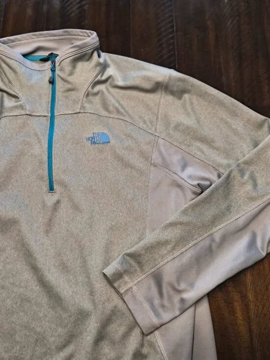 The North Face Men’s 1/4 Zip Pullover Jacket Size Large Gray Blue Gorpcore G196