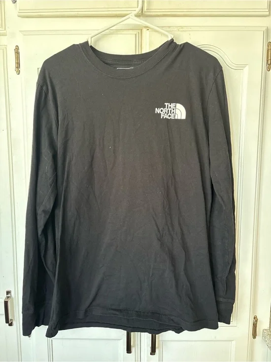 The North Face Black Graphic Logo Long Sleeve Tee