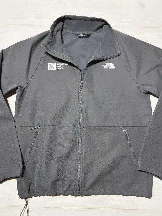 The North Face Barr Lake Soft Shell Jacket Large Grey ICC Corporate Logo Size L