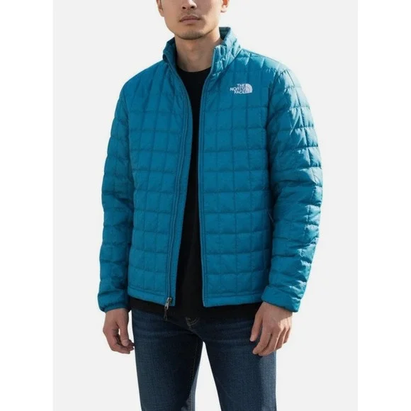 THE NORTH FACE Men Thermal Insulated Jacket Digital Steel Blue Travel Medium NWT