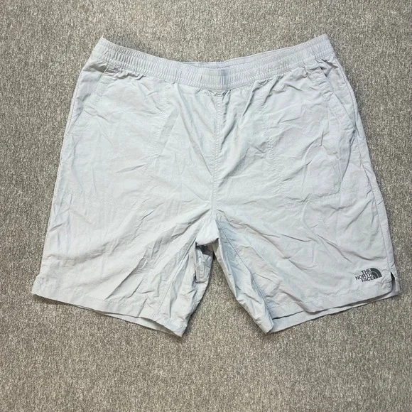 The North Face Mens XL Class V Pull-On Shorts Grey Hiking Outdoor