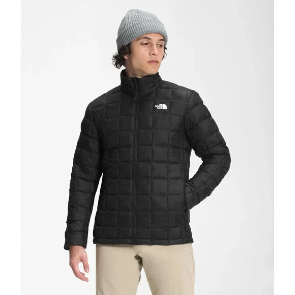 The North Face Thermoball Eco Jacket Men's Small Black Quilted Full Zip FROG601