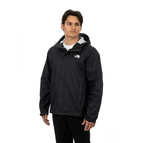 The North Face Venture 2 Rain Jacket Mens Black Waterproof Hooded Hiking FROG631