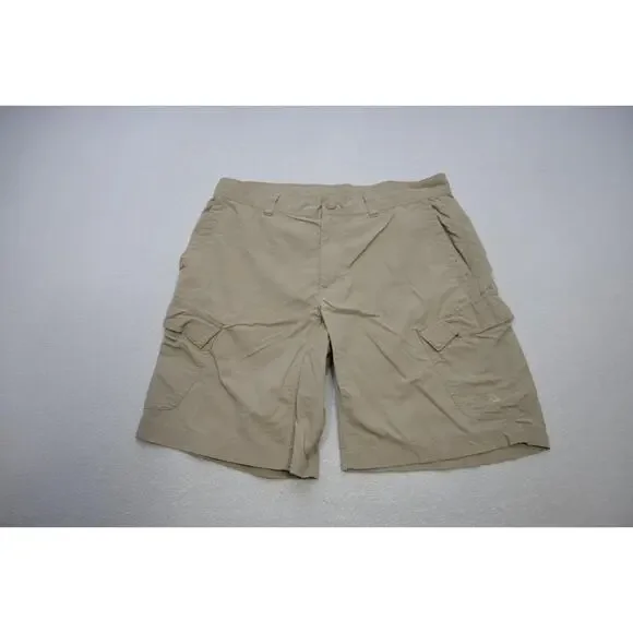 The‎ North Face Cargo Shorts Nylon Beige Fishing Hiking Mens Size 34