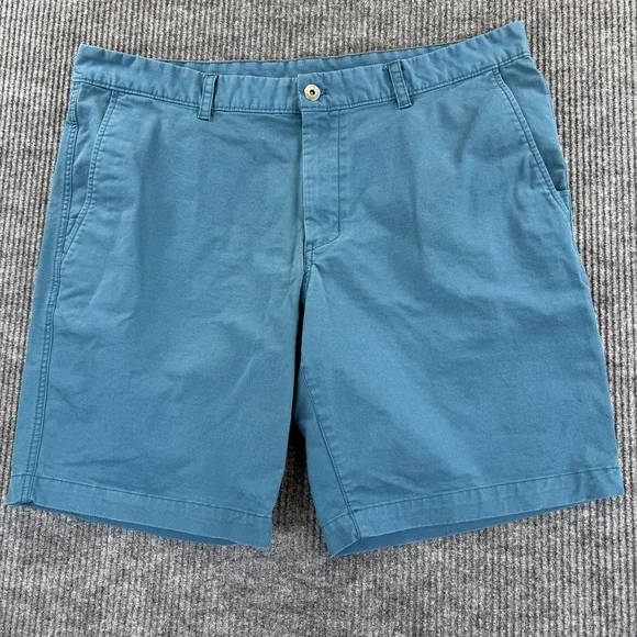 The‎ North Face Shorts Mens 40 Blue Teal Chino Stretch Casual Zip Pocket Outdoor
