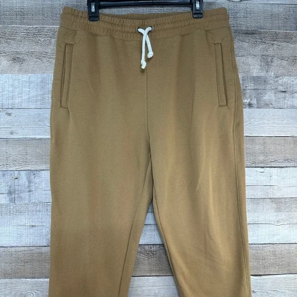 The North Face Mens Heritage Patch Joggers Kelp Tan‎ Brown Sweatpants Large L