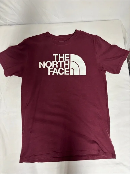 The North Face Men’s Logo Graphic T-Shirt Burgundy Maroon Size Small