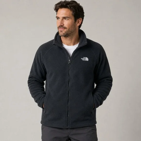 The North Face Fleece‎ Jacket Mens XXL Charcoal Gray Full Zip Hiking Gorpcore