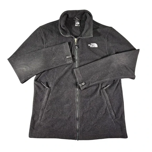 The North Face TKA 100 Glacier Fleece Jacket‎ Men's Medium Black Full Zip