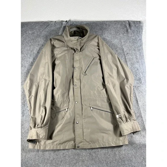 VTG 90s The North Face Gore-Tex Mountain Parka Jacket Mens XL Brown Lined Hiking