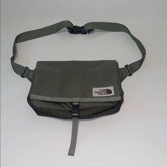 The North Face Green Satchel Messenger Outdoor Bag.