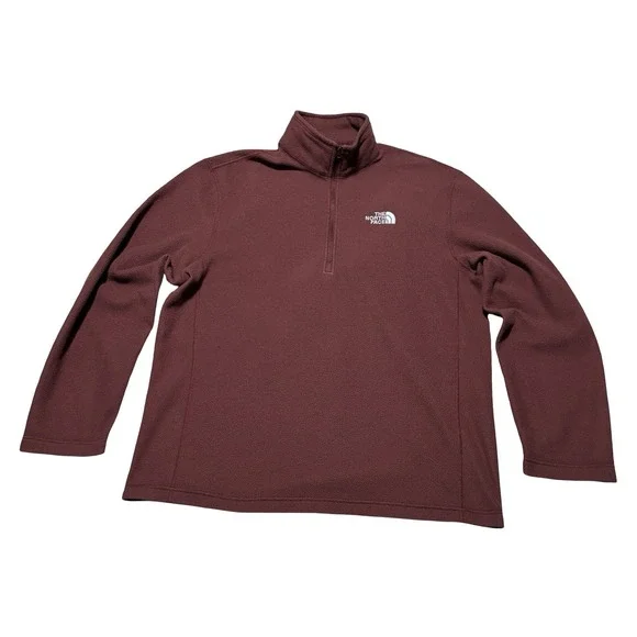 The North Face Men's Lightweight 1/4 Zip Pullover Fleece Sweatshirt Size L 24x28