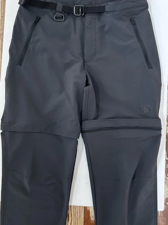 The North Face Men's Dark Gray Convertible Zip-Off Outdoor Pants
