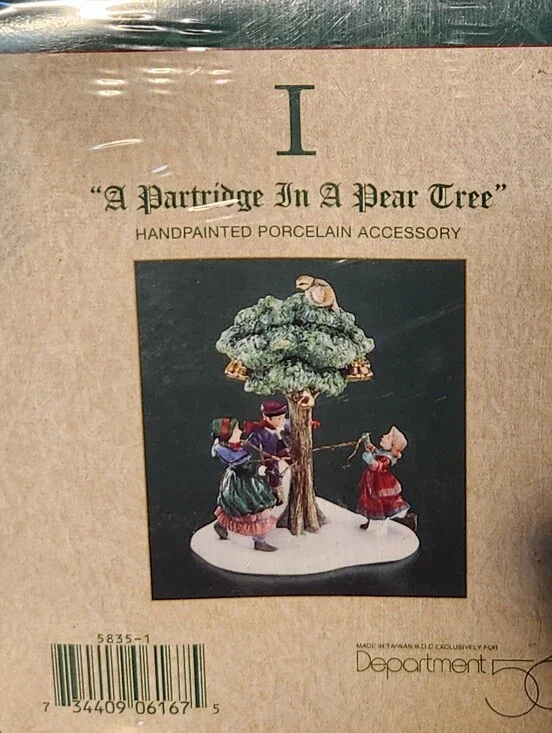 Dept 56 A Partridge In A Pear Tree The Twelve Days Of  Dickens’ Village Sealed