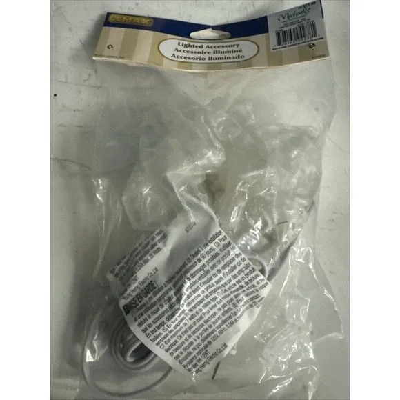 C7 6 SOCKET LIGHT CORD SET FOR DEPT 56 LEMAX CHRISTMAS VILLAGE BUILDINGS‎  04278