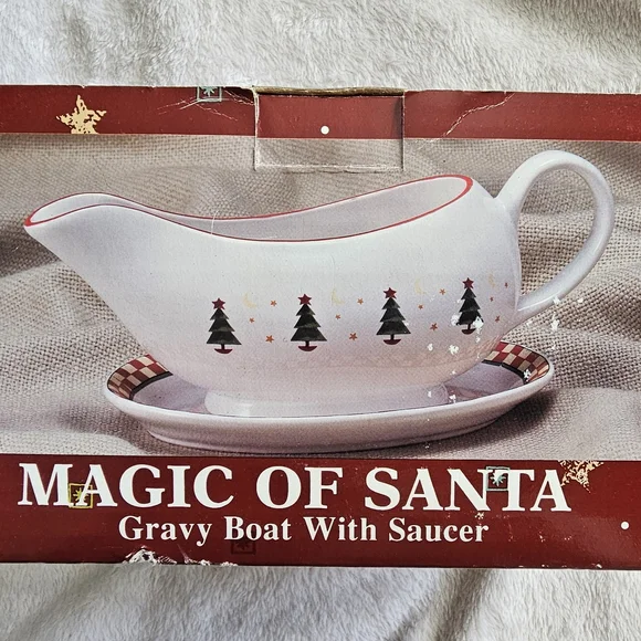 Vintage Magic Of Santa Sakura Debbie Mumm Christmas Boat