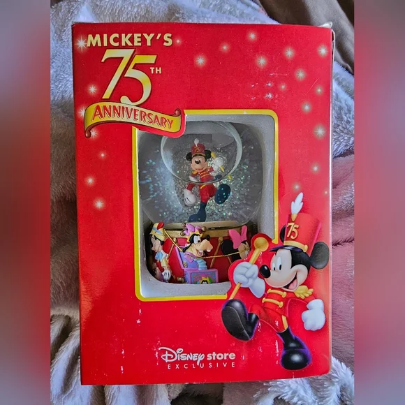 Disney 75th Anniversary Mickey Mouse Snow Globe