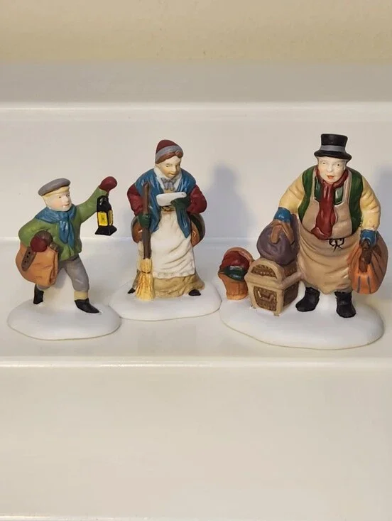 Department 56 Dickens Heritage Village “Come Into the Inn”-Set Of 3 Vintage