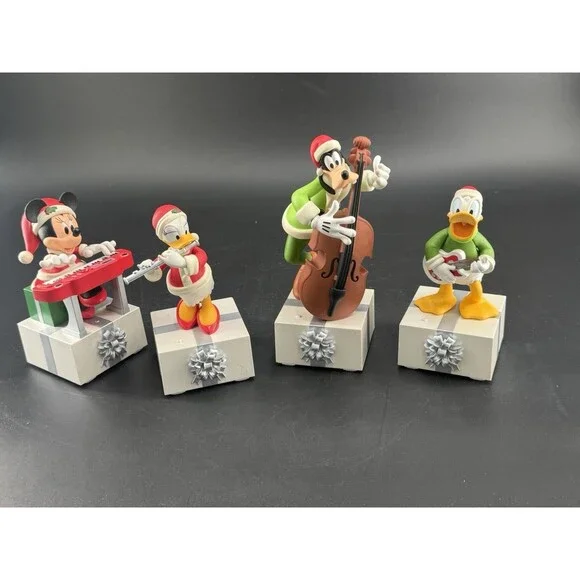 Hallmark '13 Disney Wireless Band Set of 4 Minnie Donald Daisy Goofy Tested Nice