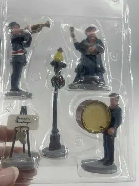 Lemax Christmas Village Accessory Figure Army Band Bell Ringer Christmas Holiday