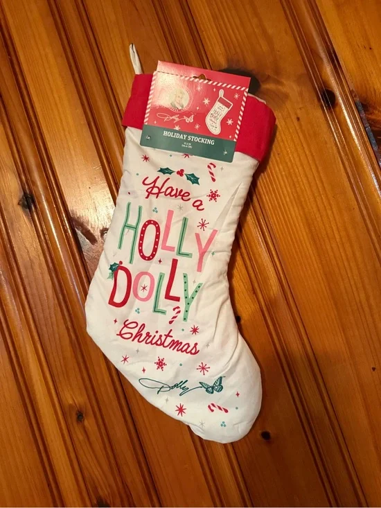 Holiday Stocking - Red and White 