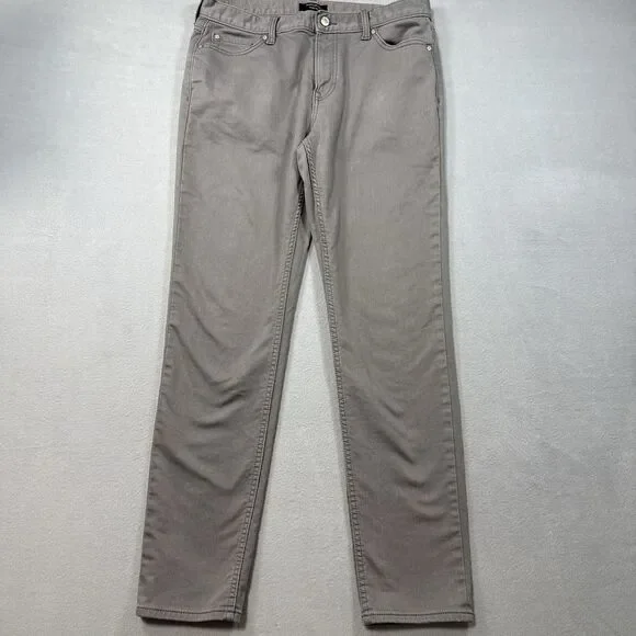 Banana Republic Travel Slim Light Gray Pants 33x32 Washwell Chinos Men’s