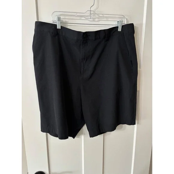 Banana Republic Mens Black Performance Golf Shorts Size 40 Elastic Waist 1559922