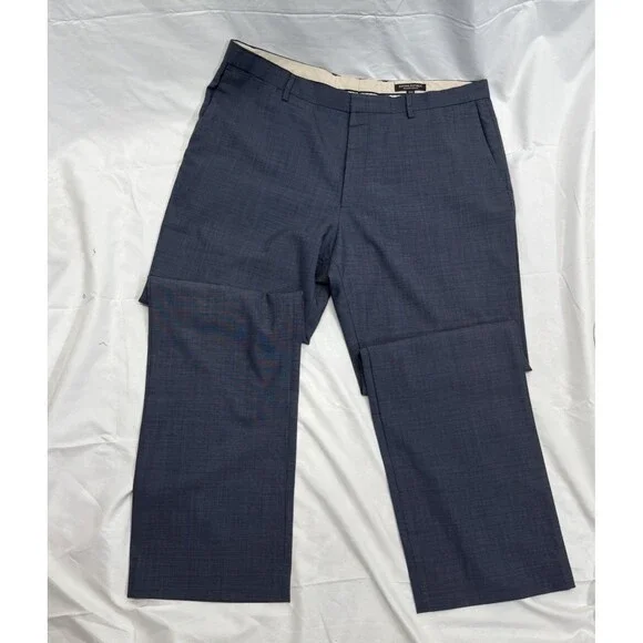Banana Republic Dress Pants 38x32 Tailored Slim Wool Navy Blue Lined Office