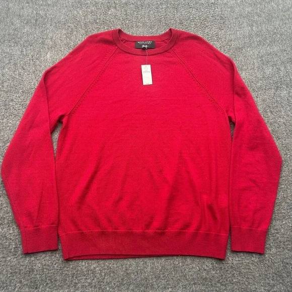 Banana Republic Italian Merino Wool Sweater Mens Large Crewneck‎ Old Money Quiet
