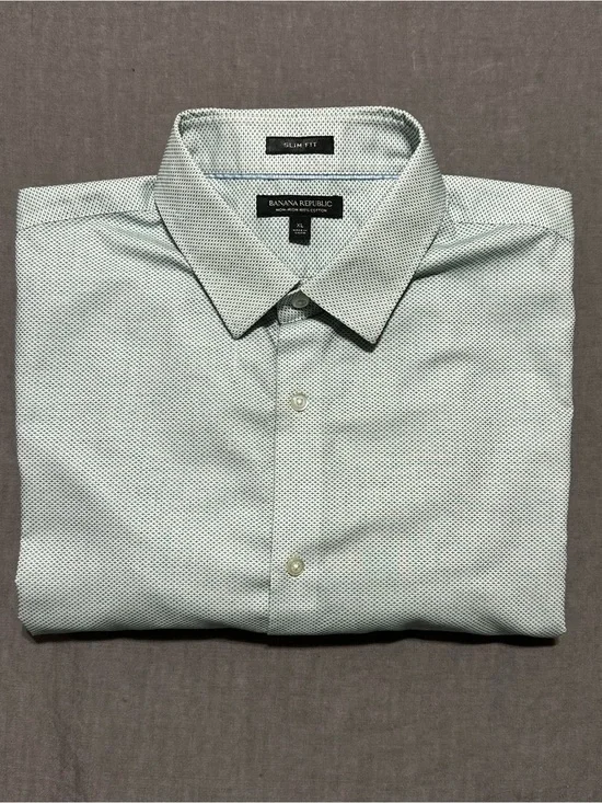 Banana Republic Slim Fit Microdot Button-Down Shirt