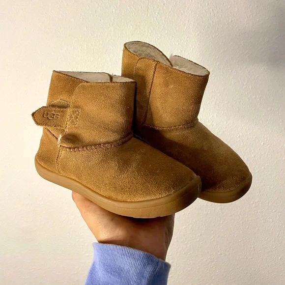 UGG Toddler Kids Girls Sz 11 Keelan Winter Boots Brown Suede