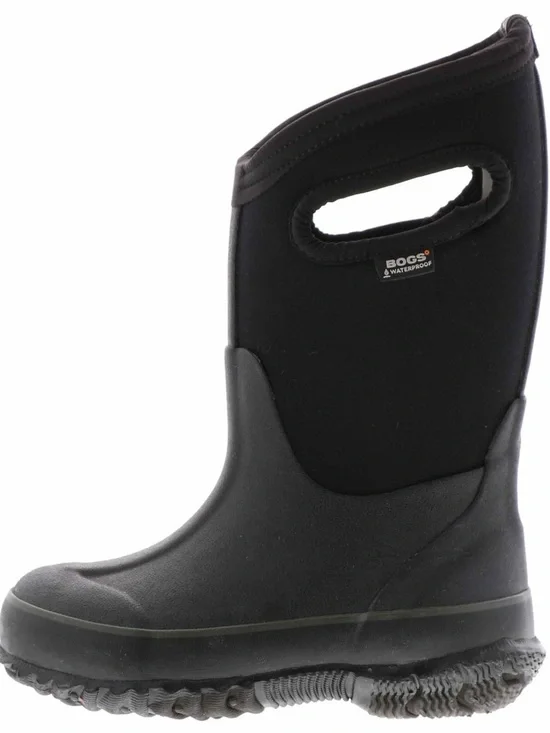 BOGS Kids' Classic High Handles Boot - Black , -30 degrees rated Size 4
