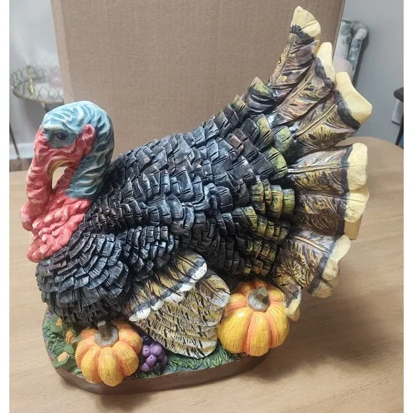 Design Toscana Tom The Turkey Resin Statue 15.5  Large Scale Fall Decor