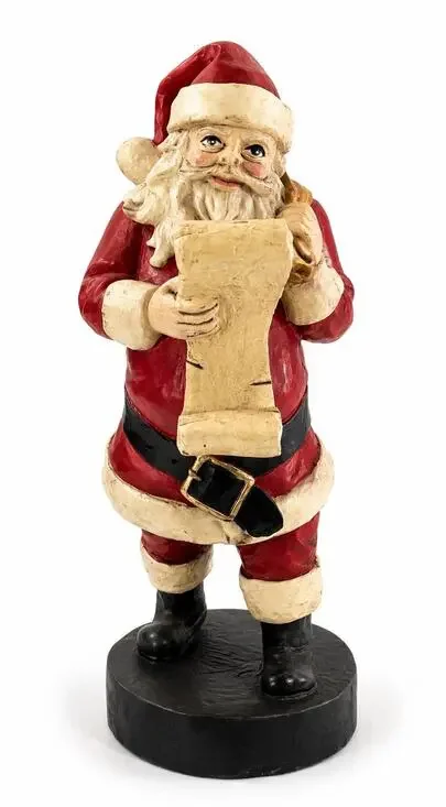 Vintage Windsor Collection Santa Checking His List Figurine 9.5” Resin Christmas
