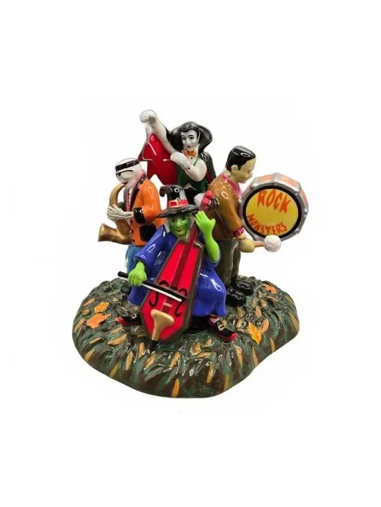 Dept 56 Halloween Snow Village Accessories Monsters Rock Band 53245 hallmark