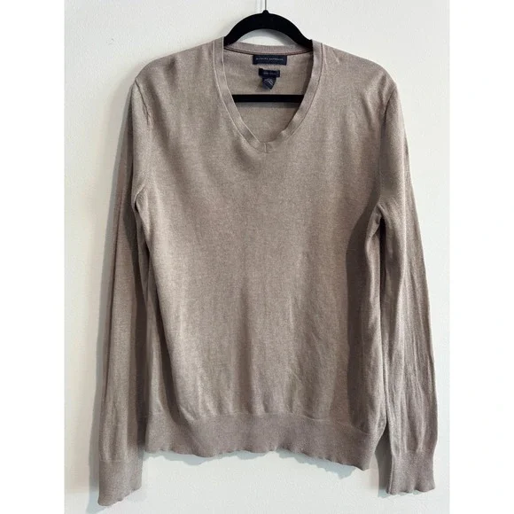 Banana Republic‎ Luxury Blend V-Neck Sweater Mens Medium Silk Cashmere Blend