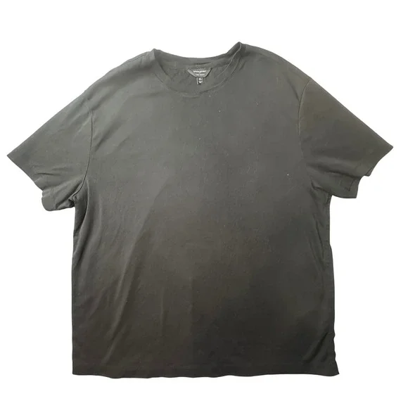 Banana Republic T-Shirt Mens XL Black Luxe Touch SS Crewneck Cotton 667140-06