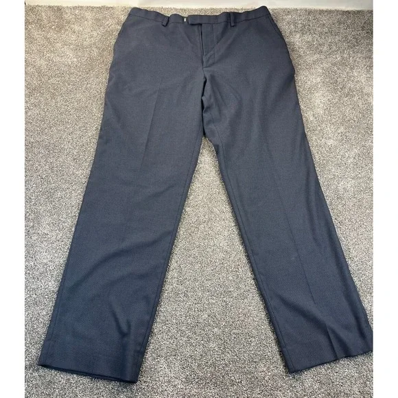 Banana Republic Pants Men 36x32 Dress Tailored Standard Fit Work Flat Front Blue