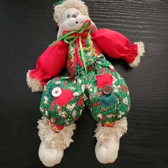 House of Lloyd Vintage 1995 Christmas Decor Hip Christmas Bunny
